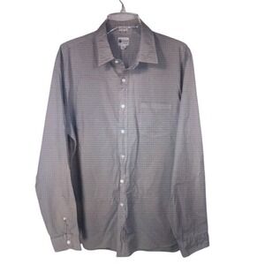 J CREW Shirtings Tailored Fit Tan Button Up Long Sleeve Shirt Men's Size Large